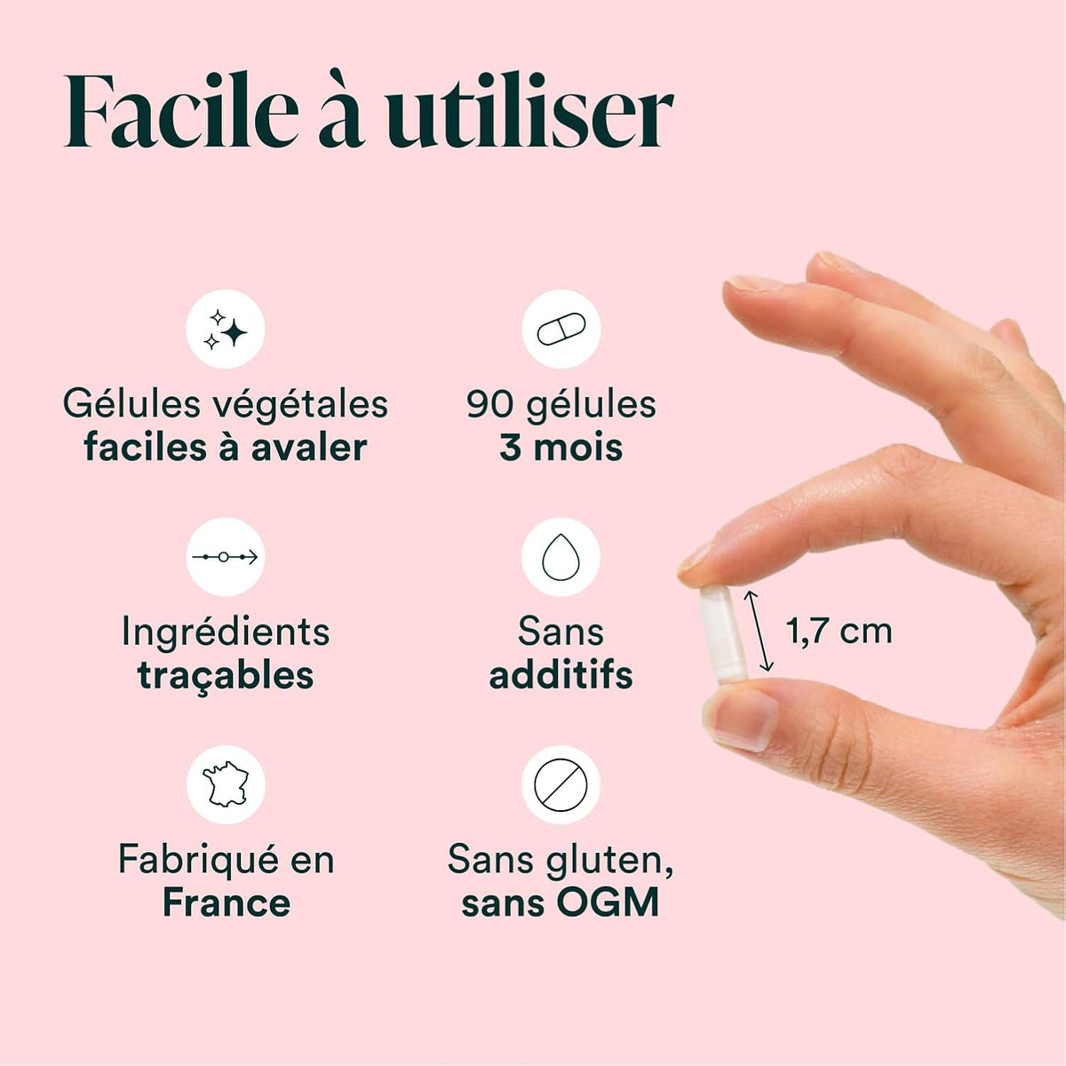 NOVOMA Acide Folique 400 µg, Vitamine B9 Quatrefolic®, Conception & Début de Grossesse, Complément Alimentaire Femme Enceinte, Cure de 3 mois, 90 Gélules, Fabriqué en France