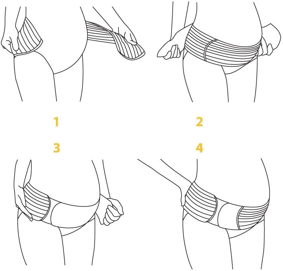 Bracoo Ceinture de Grossesse 2-en-1 MS61, Soutien abdominal et dorsal, Soulager la douleur, Bandage pour Récupération Post-Partum, Bande Légèreté et confort, Rose