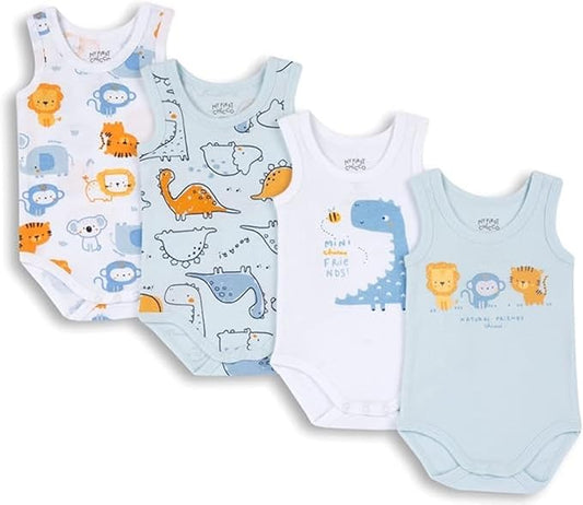 Chicco ensemble de Body Sans Manches en Coton, Mixte Bébé