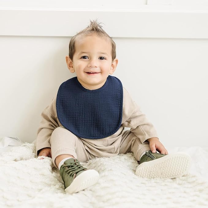 SLOSH Bavoirs Bébé Naissance Bebe Nouveau Né Coton Doux Absorbant Respirent Nourrissons Unisex Garçons Filles