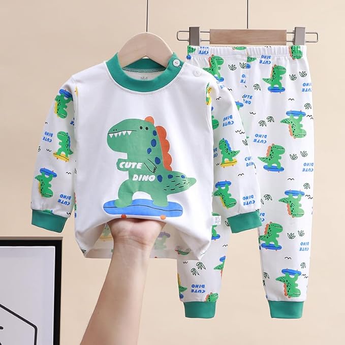 3Set/Pack Impression de Dessin animé bébé Garçons Coton Pyjama Bébé Coton Pyjama Four Seasons sous-vêtements Ensembles Enfants