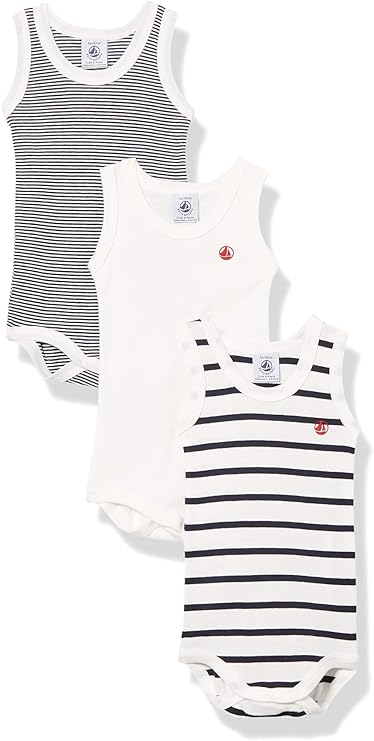 Petit Bateau Body (Lot de 3) Mixte bébé