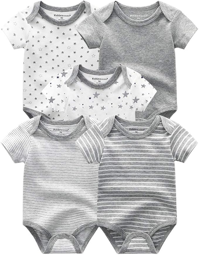 Kiddiezoom Ensemble de vêtements pour bébé avec moufles en coton