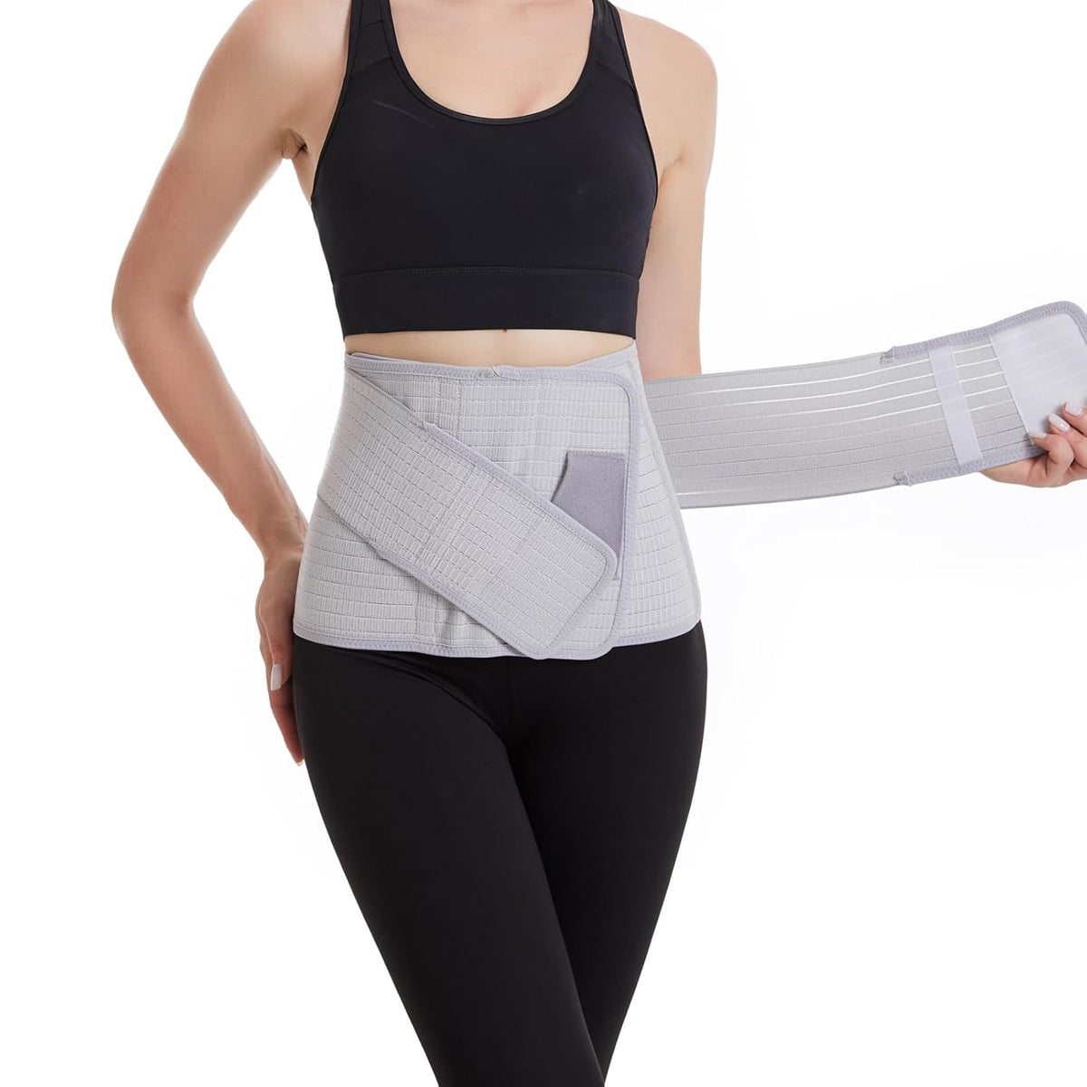 Paskyee Ceinture abdominale post-partum, ceinture abdominale post-chirurgie, ceinture pour soins postnatals, ceinture de taille/pelvis pour soulager les douleurs dorsales.
