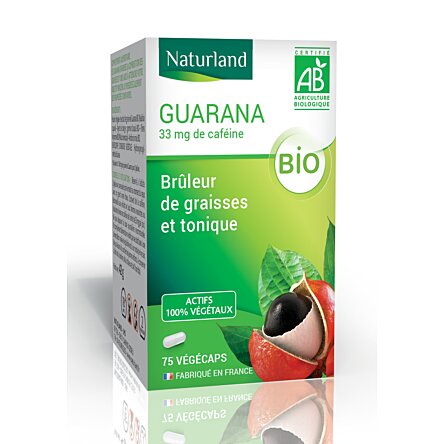 Guarana bio, Brûleur de graisses et Tonique 75 végécaps