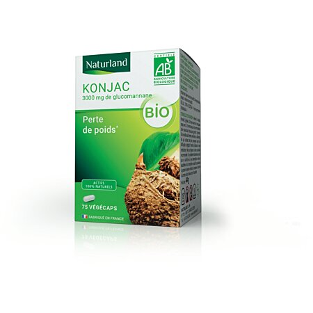 Naturland Konjac bio, Perte de poids 75 végécaps