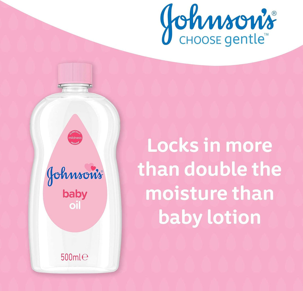 Johnson's - Huile pour bébé - 500 ml