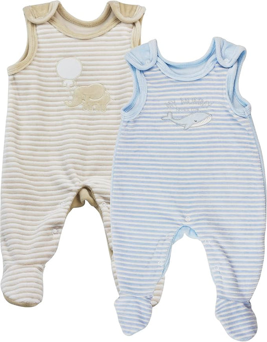 Libella Grenouillère Bébé Garçon Fille Avec Pieds en Velours 7101 Lot de 2/3