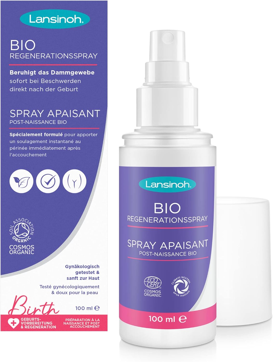 Lansinoh I Spray apaisant post-accouchement BIO - 100ml