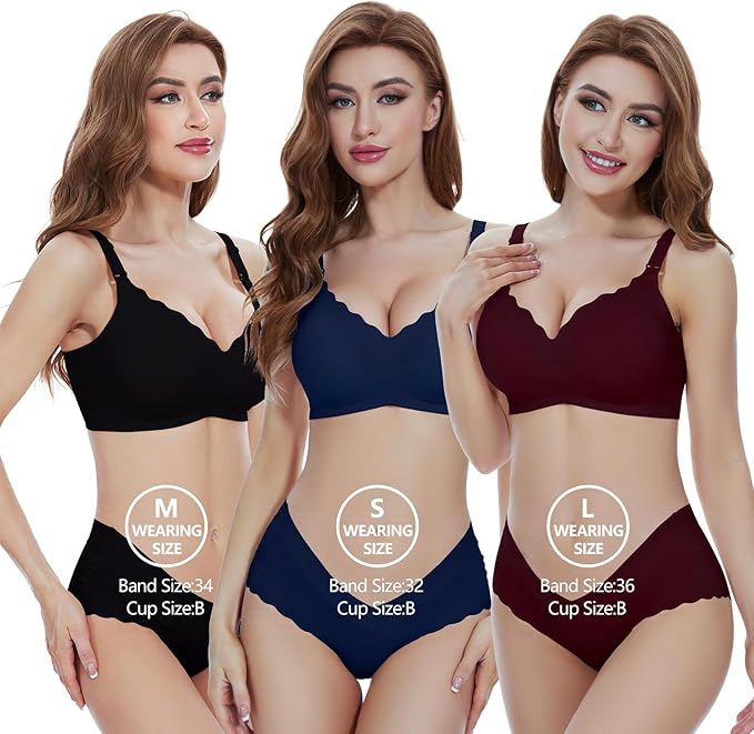 Dresime Soutien-Gorge d'allaitement, sans Couture Soutien Gorge Maternité avec Extra Extenseurs Soutien-Gorge de Grossesse sans Couture Ultra-Confortable pour Les Femmes