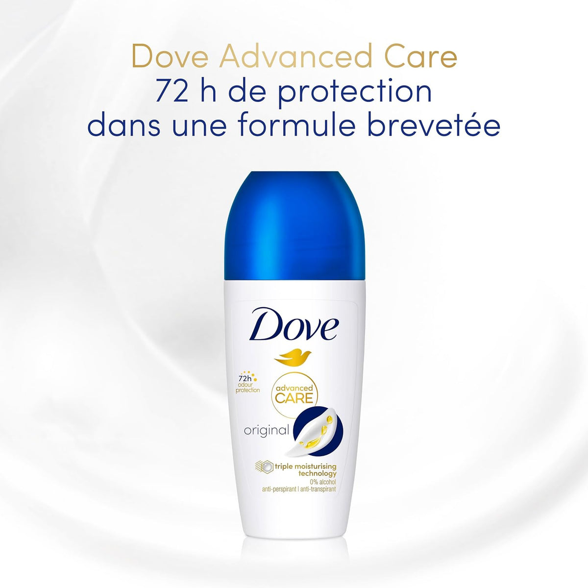 Dove Déodorant Bille AntiTranspirant Advanced Care Original 50 ml x6