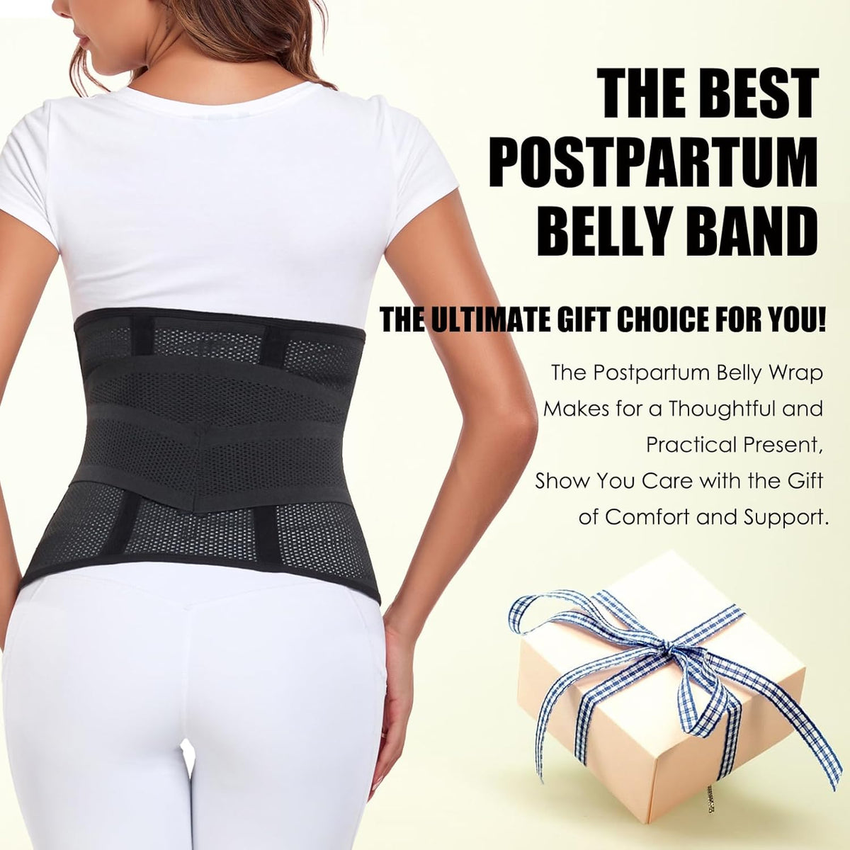 MAMODY Ceinture post accouchement, Gaine post accouchement, ceinture post partum, ventre plat gaine post-partum, Ceinture ventrale post-partum