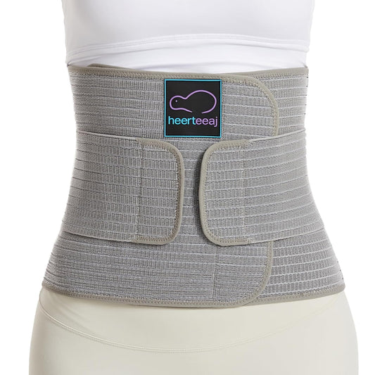 HEERTEEAJ Ceinture abdominale post-partum, ceinture abdominale postopératoire, ceinture abdominale réglable, gaine, pour le soutien abdominal et le soulagement des douleurs dorsales