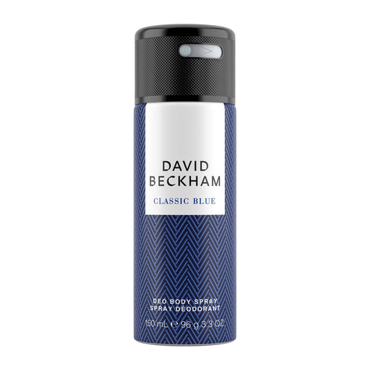 David Beckham Déodorant antisudorifique en spray pour le corps Classic Blue pour hommes, 150 ml, paquet de 3
