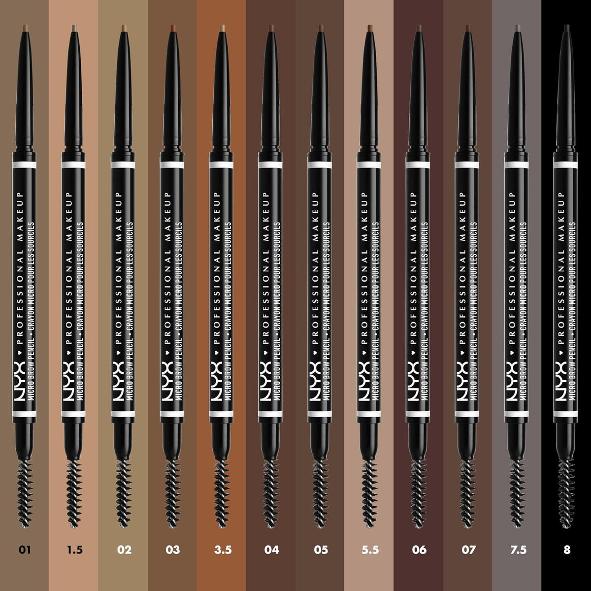 NYX Crayon à Sourcils Double - Embout Micro Brow Pencil