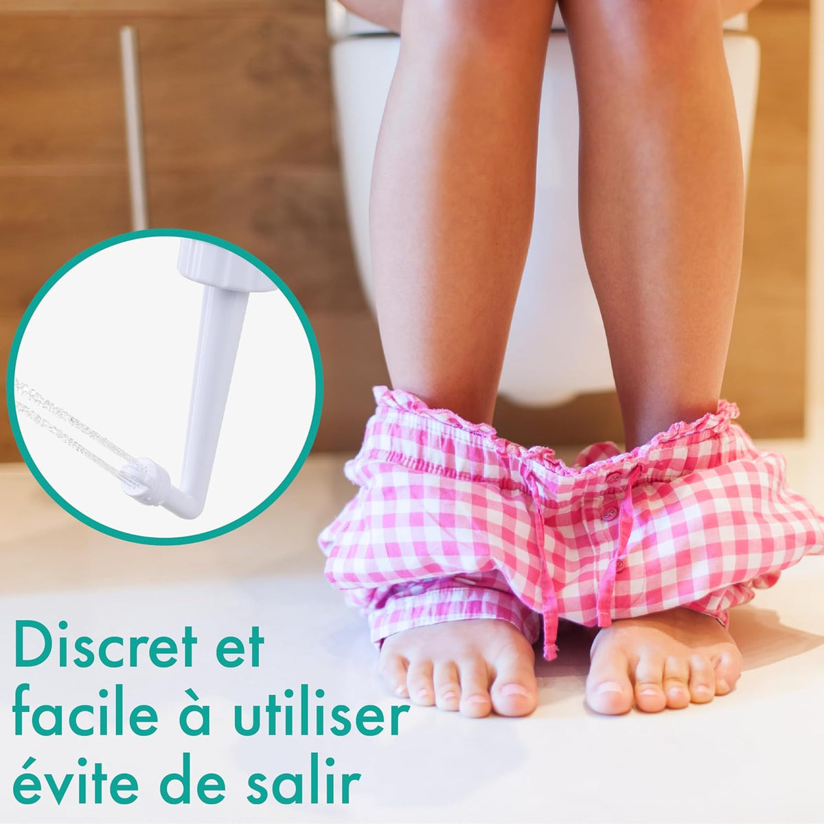 Bidet Portable Soin Post-Partum - 350ml Peri Bottle Femmes - Douche Intime Perinée Jet à l'Envers - Pompe Lavage de Voyage après l'Accouchement - Bleu Turquoise