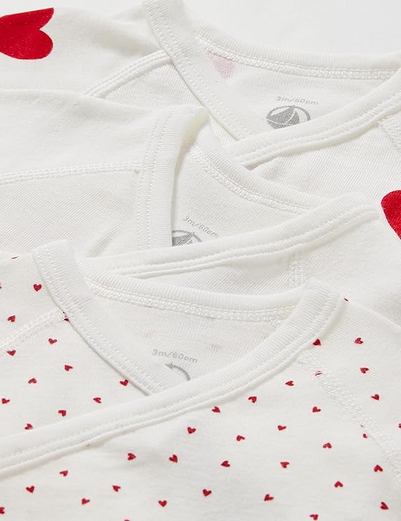 Petit Bateau Body (Lot de 3) Bébé Fille