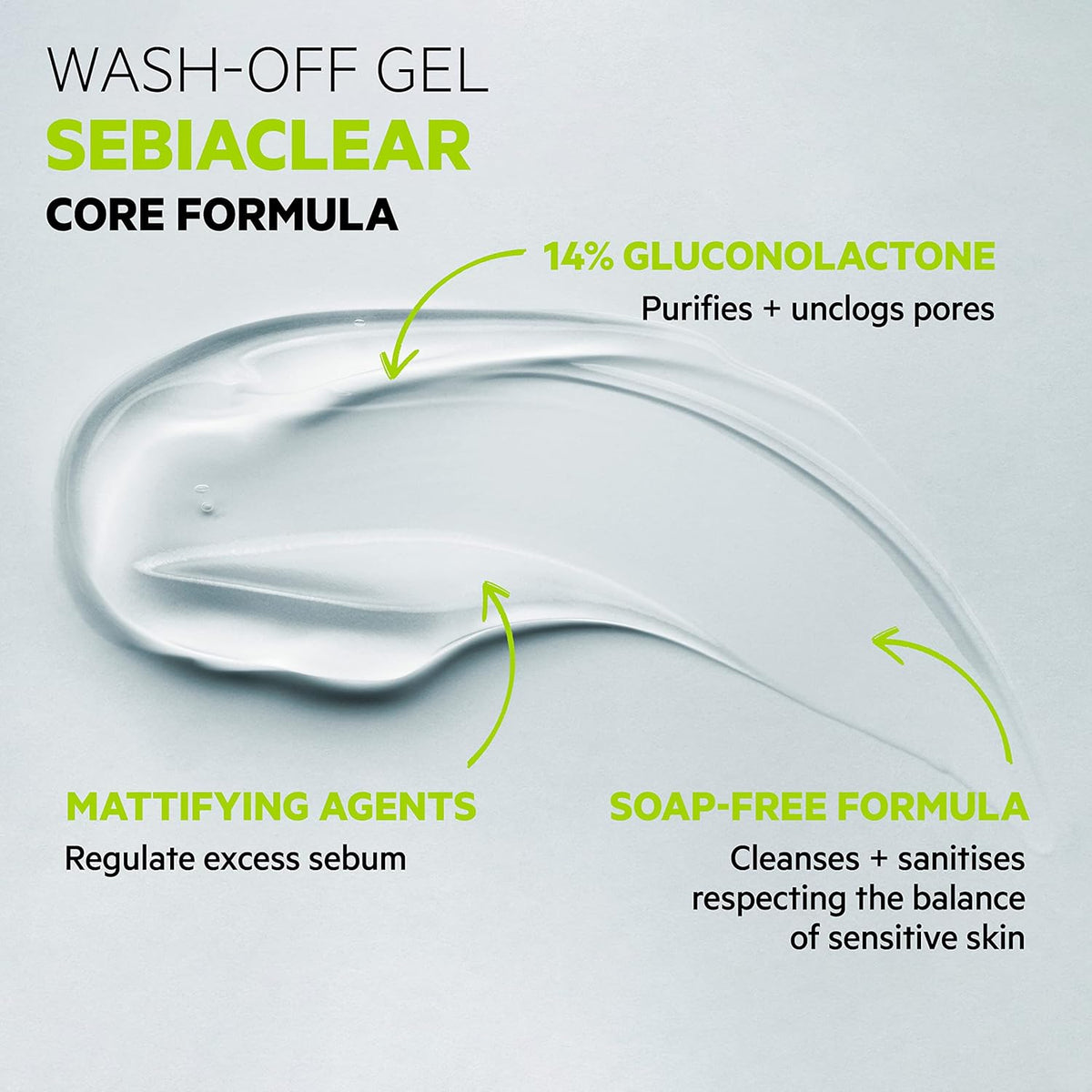 SVR Sebiaclear Gel Moussant Visage Et Corps Peaux Grasses Sensibles À Tendance Acnéique 400ml
