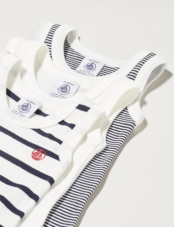 Petit Bateau Body (Lot de 3) Mixte bébé