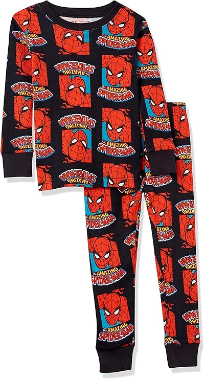 Amazon Essentials Marvel Ensembles De Pyjama, Coupe Ajustée, 3 Pièces Garçon