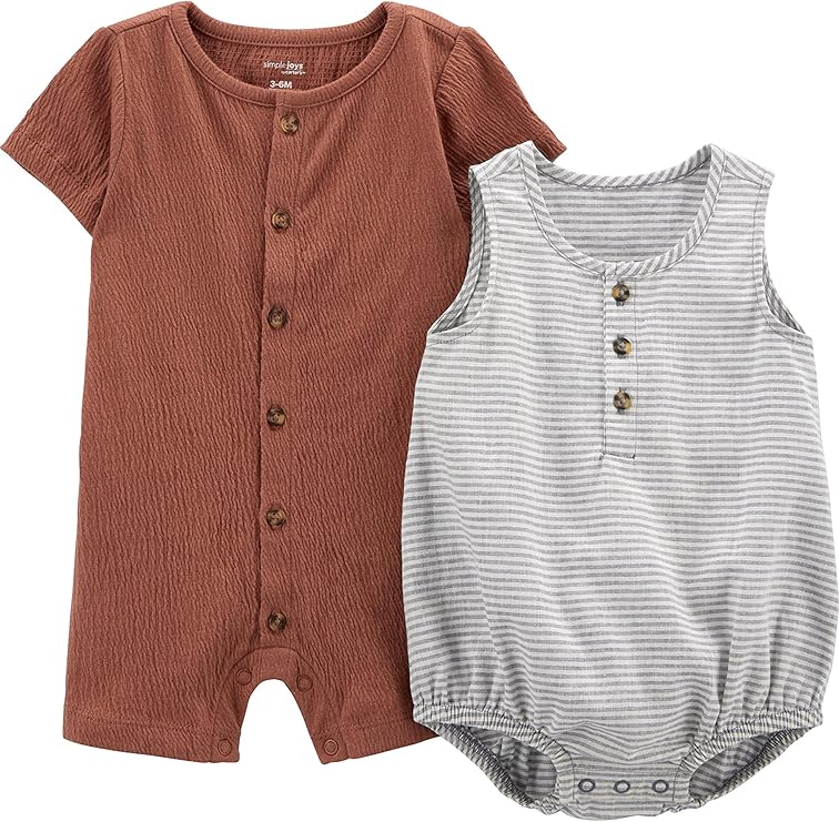 Simple Joys by Carter's Barboteuse (Lot de 2) Bébé garçon
