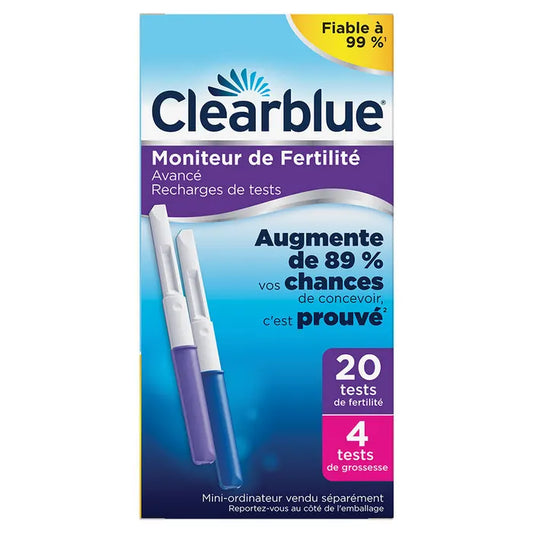 Clearblue Moniteur De Fertilité Avancé Recharges De Test 24 Pièces