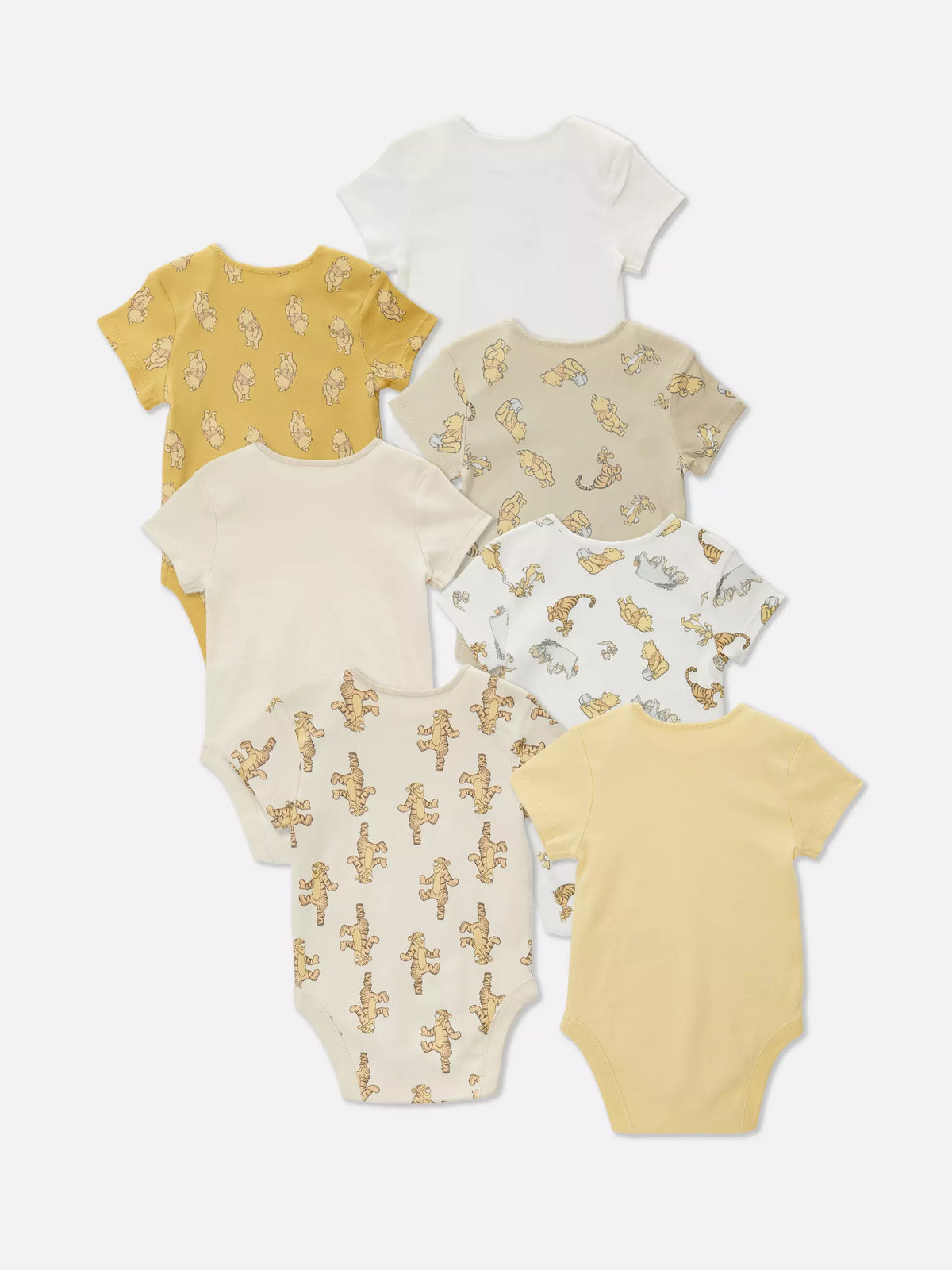 Primark Lot de 7 grenouillères pour nouveau-né Disney Winnie l'ourson