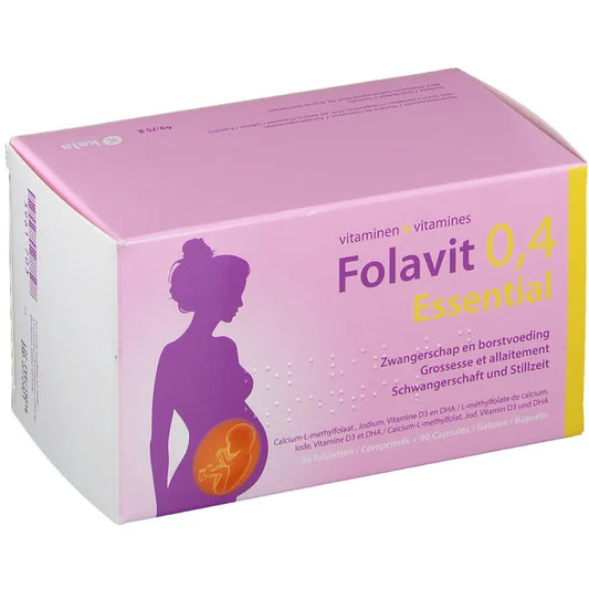 Folavit 0,4mg Essential Grossesse Et Allaitement 90 Comprimés + 90 Gélules