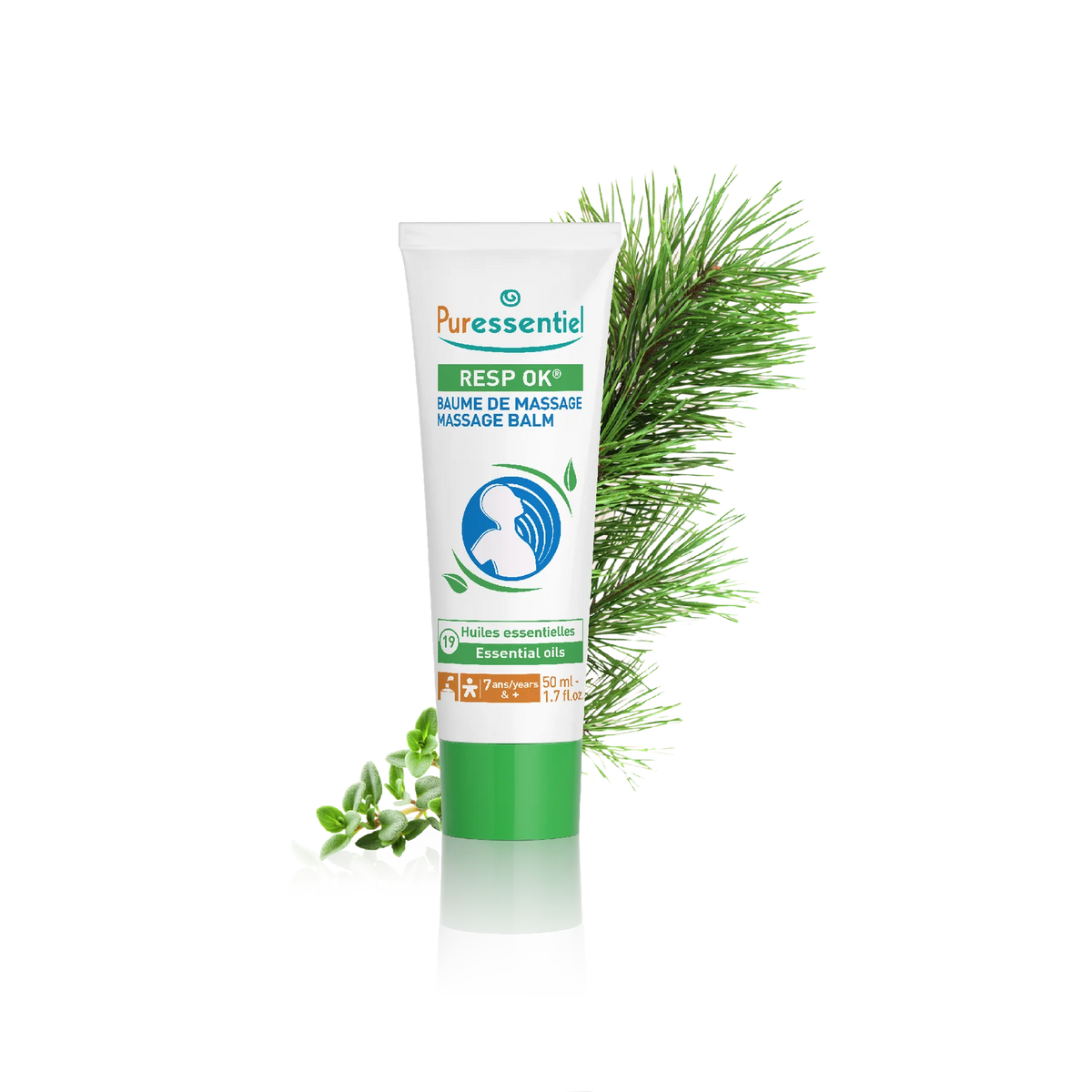 Puressentiel Baume de Massage Resp'Ok® Aux 19 Huiles Essentielles - 50 ml