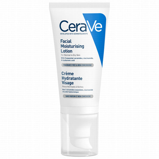 Cerave Crème Hydratante Visage Peaux Normales À Sèches Tube 52ml