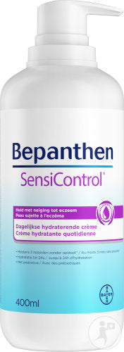 Bepanthen Sensi Control Crème Hydratante Quotidienne Flacon-Pompe 400ml