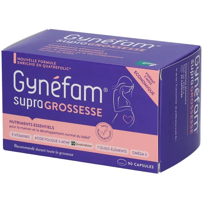 Gynéfam supra GROSSESSE Complément alimentaire Boite de 90 capsules 3 mois