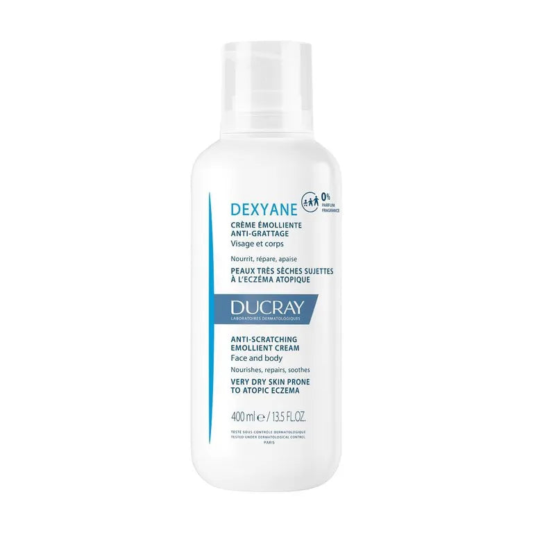 Ducray Dexyane Crème Émolliente Anti-Grattage Peaux Très Sèches À L'Eczéma Atopique Flacon 400ml