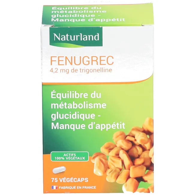 Naturland Fenugrec, Equilibre du métabolisme glucidique et Manque d'appetit 75