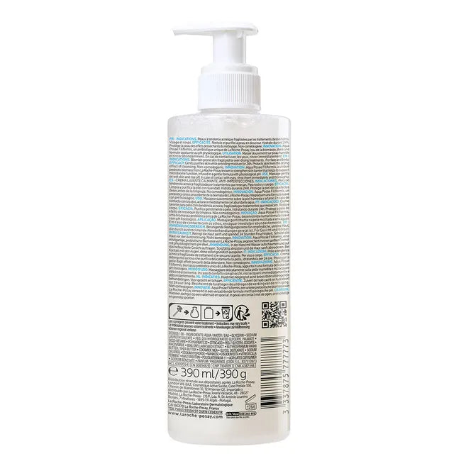 La Roche Posay Effaclar H Iso-Biome Crème Lavante-Hydratante Flacon Pompe 390ml