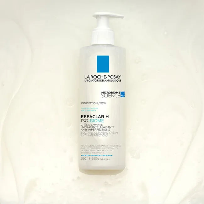 La Roche Posay Effaclar H Iso-Biome Crème Lavante-Hydratante Flacon Pompe 390ml