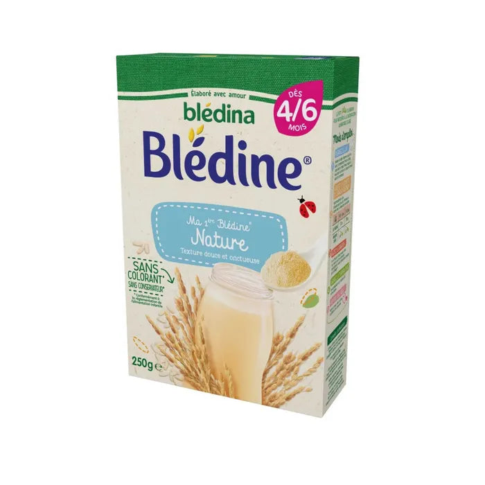 Blédina Ma 1ere Bledine Nature Sans Gluten Des 4 A 6 Mois 250g