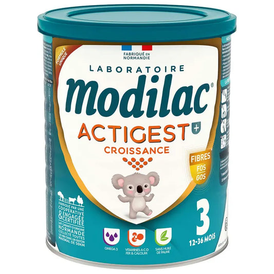 Modilac Actigest Lait En Poudre Croissance 3 12 à 36 Mois 800g