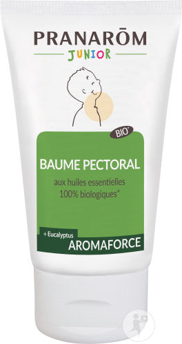 Pranarôm Aromaforce Junior Baume Pectoral Aux Huiles Essentielles Bio Tube 50ml