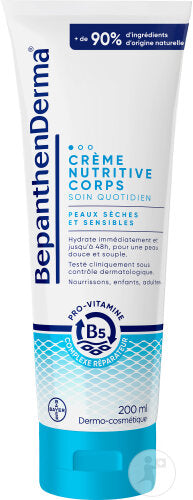 Bepanthen Derma Crème Nutritive Corps Peaux Sèches Et Sensibles 200ml