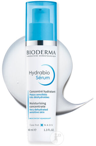 Bioderma Hydrabio Sérum Concentré Hydratant Peaux Sensibles Déshydratées Flacon Pompe 40ml