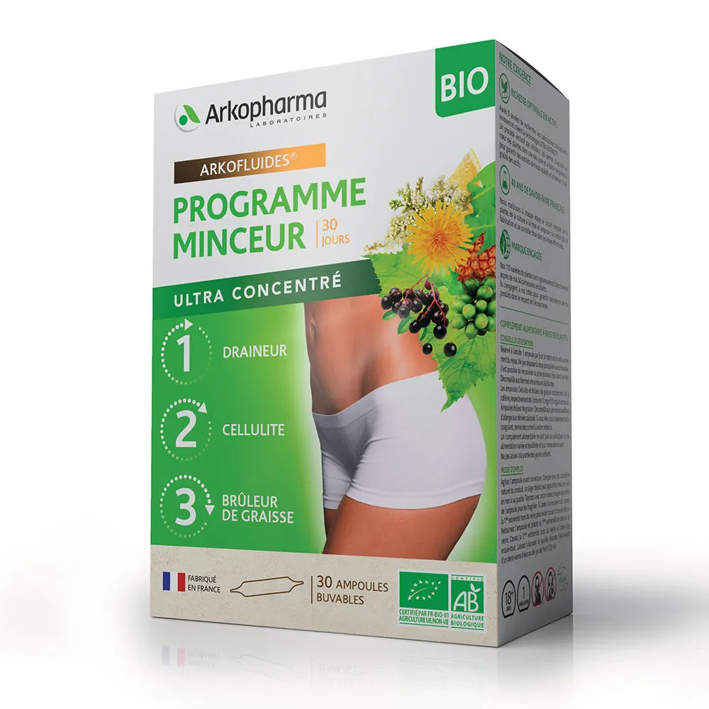 Arkopharma Arkofluides Programme Minceur Bio 3x10 Ampoules