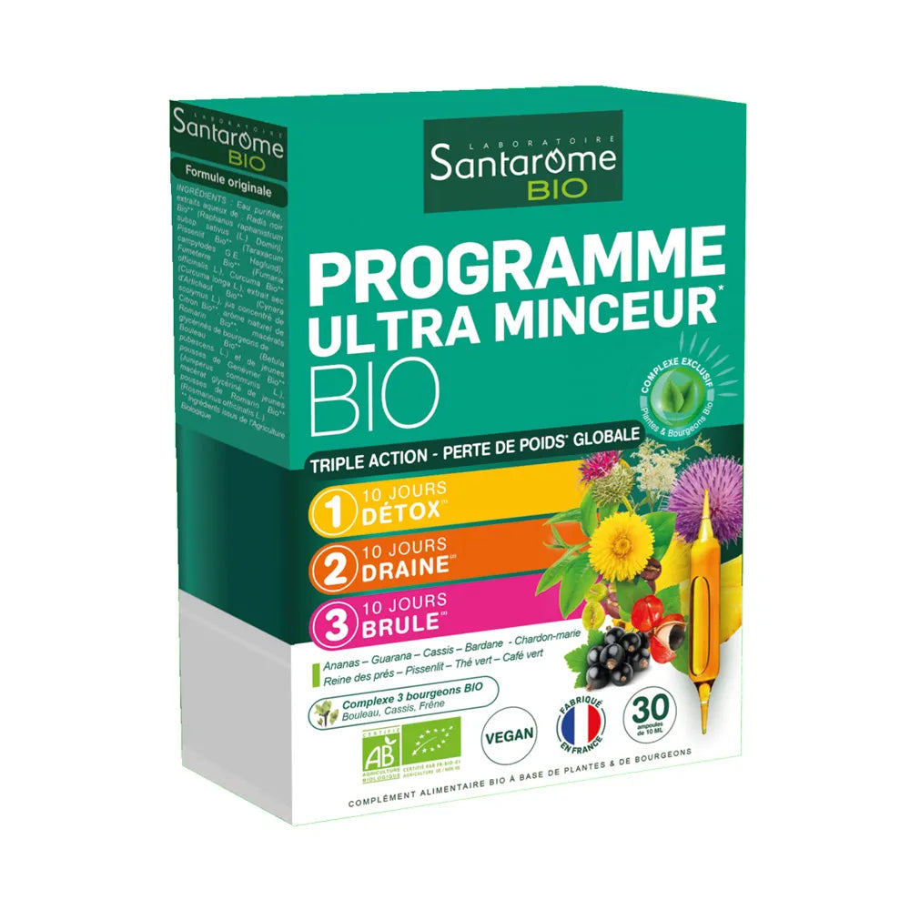 Santarome Programme Ultra Minceur Bio Perte de poids 30 ampoules
