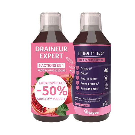 Manhaé Draineur Expert 2x500ml