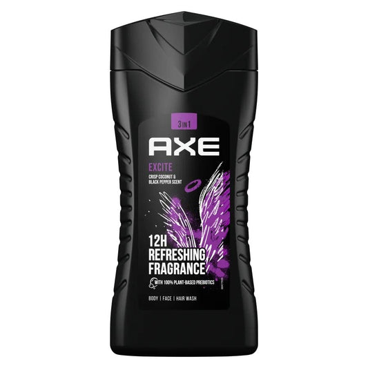 Axe Excite Gel Douche 3-En-1 Flacon 250ml