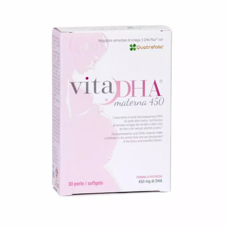 U.G.A. Nutraceuticals Srl Complément Alimentaire Vita DHA Materna 450 mg, 30 Gélules