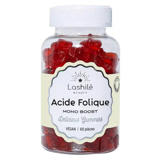 Lashilé Beauty Acide Folique Mono Boost Gommes Végan 60 Pièces