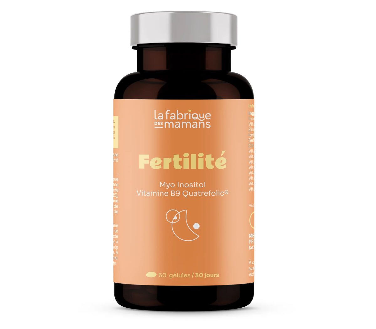 La fabrique des mamans, Fertilité, Conception et Grossesse | Complément alimentaire, Vitamine B9 (acide folique), Myo Inositol, Iode | La fabrique des mamans, 30 jours, Vegan, Fabriqué en France