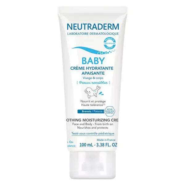 Neutraderm Baby Crème Hydratante Apaisante Peaux Sensibles 100 ml