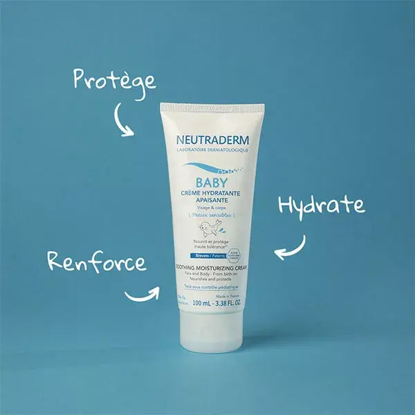 Neutraderm Baby Crème Hydratante Apaisante Peaux Sensibles 100 ml